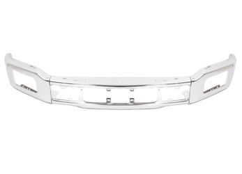 Front Bumper Face Bar Chrome Steel Fit For Ford F-150 F150 2018-2020 W/ Fog Hole