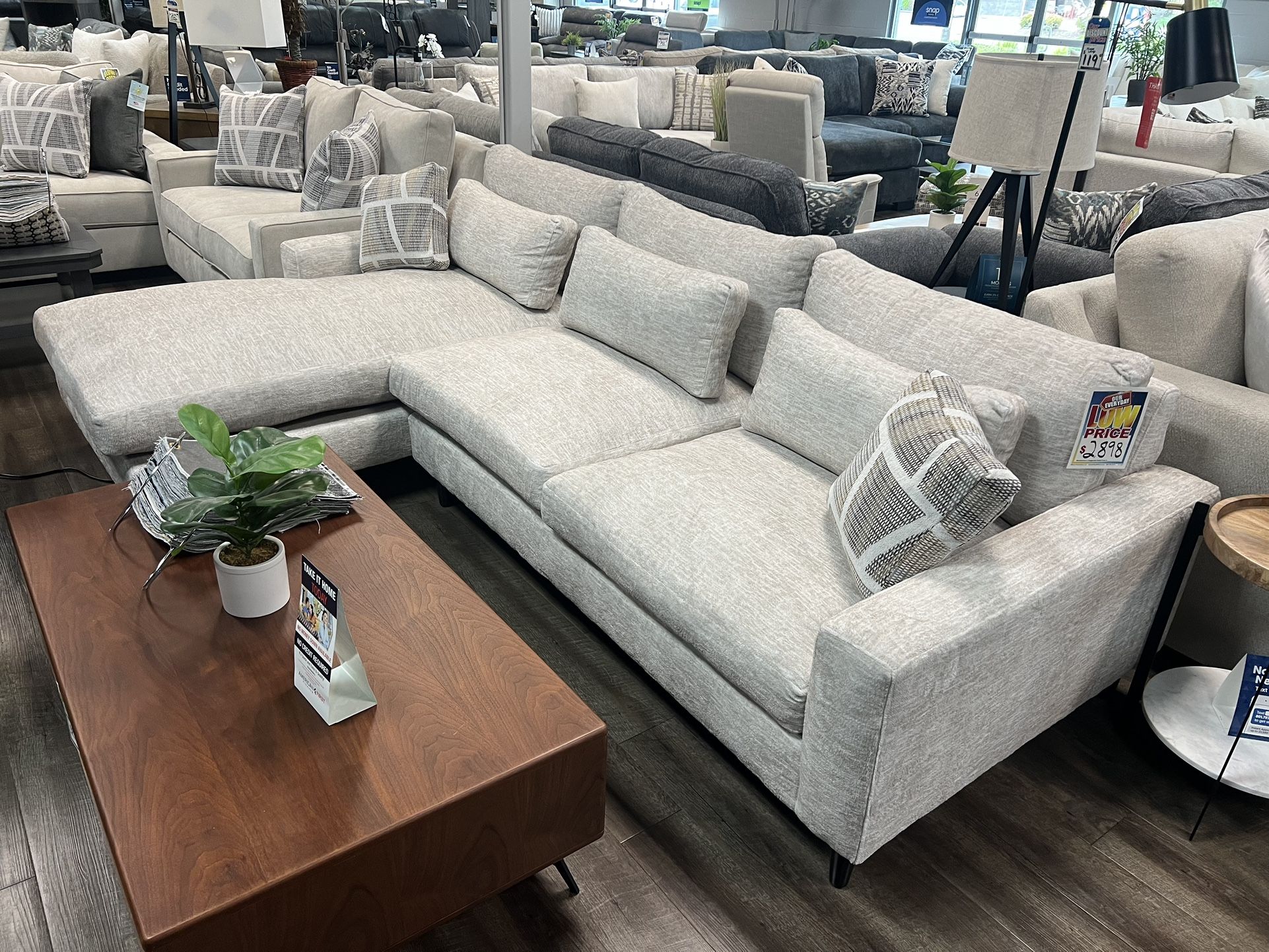 Plush Cloud Sectional On Sale now !!