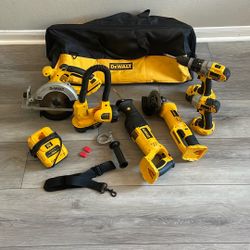 6 Pc. DeWalt Cordless Tool Kit. 