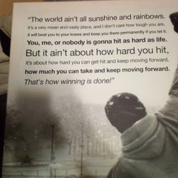 Rocky Canvas Art And Inspirational Quote