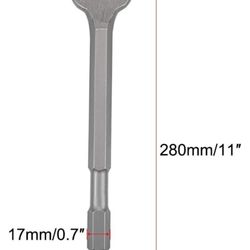 uxcell Scraping Chisel 50mm Dia. Masonry Drill Bit Hex Shank for Electric Jack Hammer Remove Scale Edging Chipping Tool