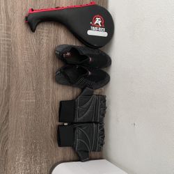 Karate Gloves Shoes And Target