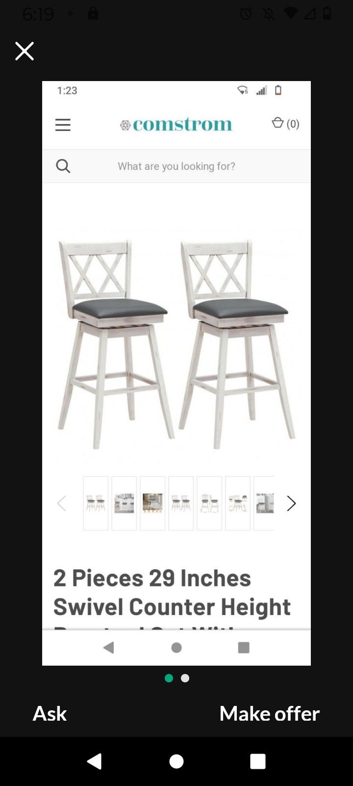 Swivel Chairs Brand New In The Box Set Of Two Counter Height Chairs Counter Height Stools Bar Height Chairs Bar Height Stools Brand New