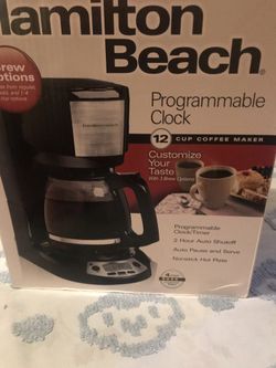 HAMILTON BEACH COFFEE MAKER USED. CAFETERA PARA 12 TAZAS. USADA