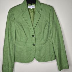 Calvin Klein Women's Green Blazer Jacket. Bundle And Save 10% 