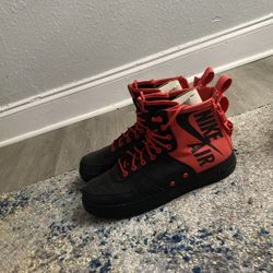 Red/Black Hightop Nike AF-1