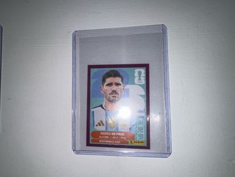 2026 panini wold cup Rodrigo de Paul purple sticker