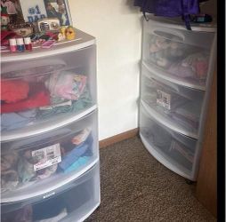 3 drawer storage cart