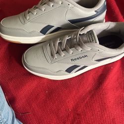 Reebok Shoes ,Blue Grey And Tan White ,Size 5- 5 1/2