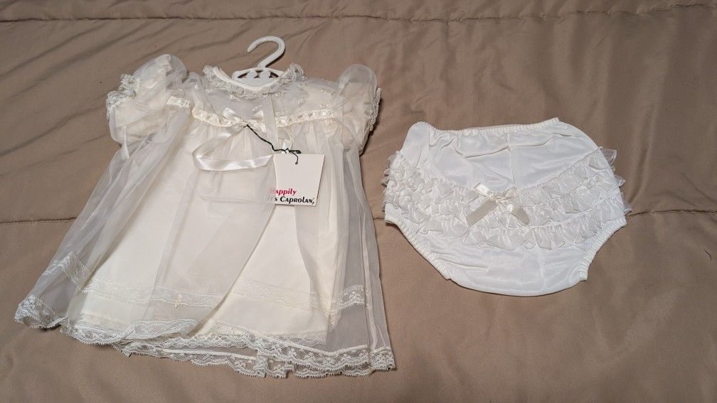 Infant 2 Piece Outfit For Christening/Baptism
