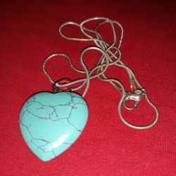 Turquoise Heart Necklace 