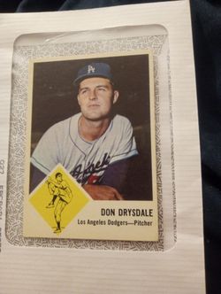 Vintage 1963 Fleer #41 Don Drysdale EX MT - NICE