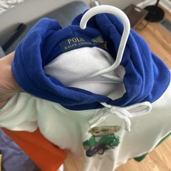 POLO BEAR FLEECE HOODIE MULTICOLOR SIZE 2x