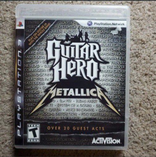 Guitar Hero Metallica Playstation 3 Ps3 Video Game