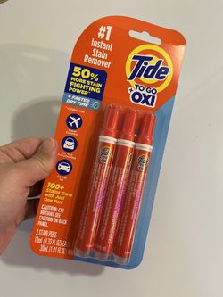 Tide Stain Remover for Clothes, Tide To Go Pen 3 Count (Pack of 1)