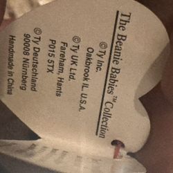 Derby TY Beanie With Errors On Tag