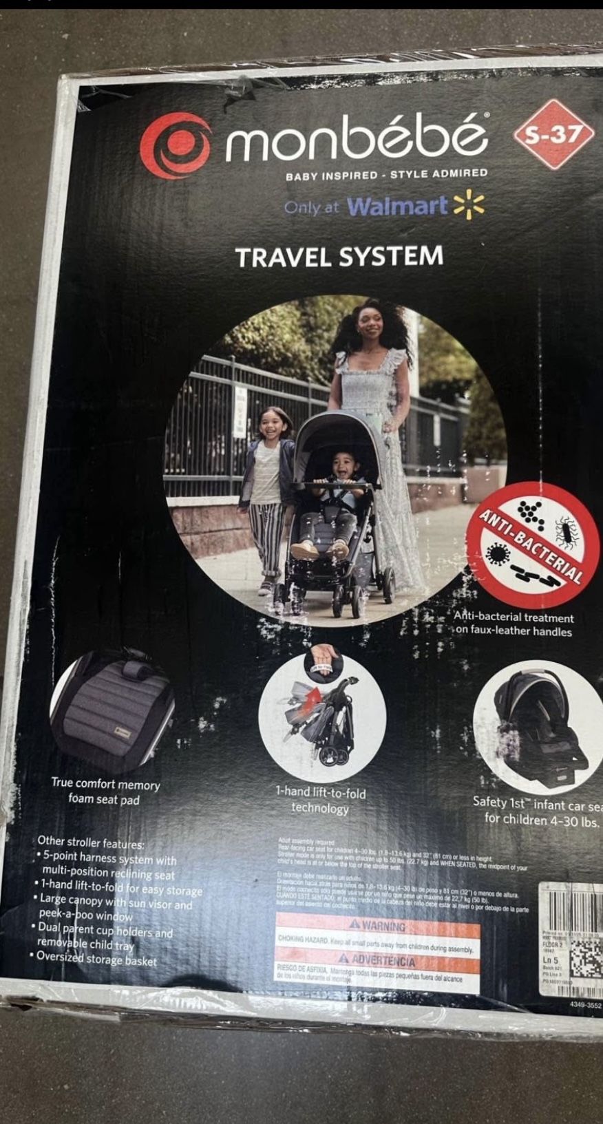 Monbebe Bizou Travel System, Astros, Infant & Toddler, Unisex