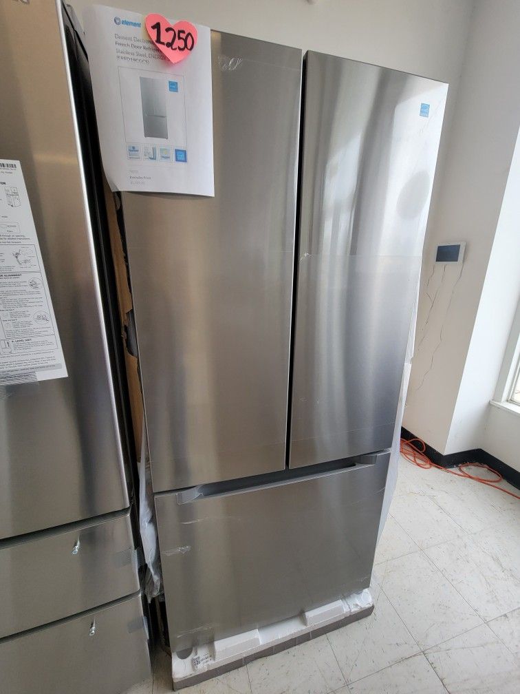 Stainless Steel French Door Refrigerator New Scratch And Dent With 6months Warranty