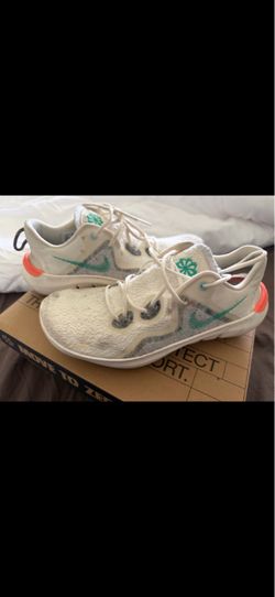 Nike Low-Top Sneakers White Green Coral
