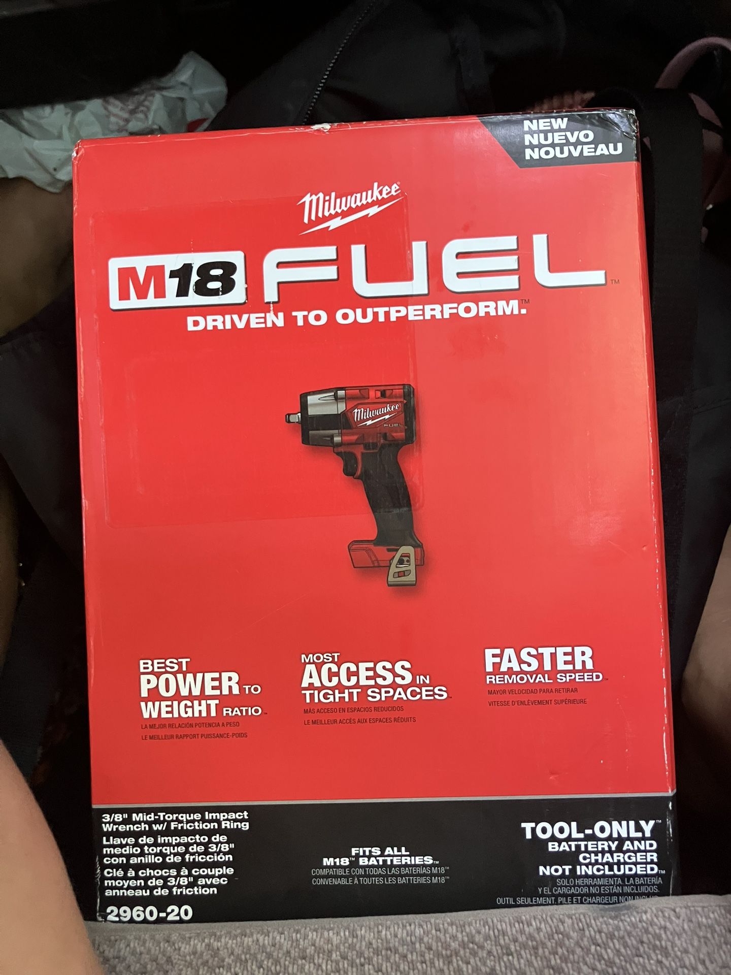 Milwaukee M18 Fuel 3/8” Mid-torque Impact Wrench W/ Friction Ring