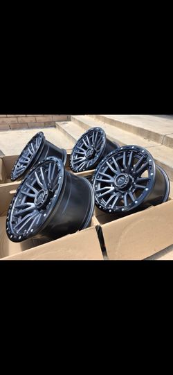 20" FUEL REBEL rims. 2011 - 2027 GM Chevy Silverado Sierra 2500 3500