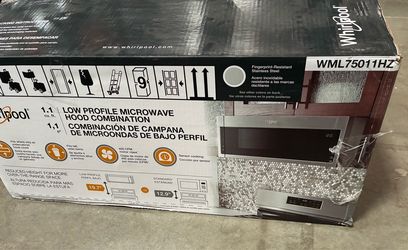 NEW Whirlpool Low Profile Microwave Hood WML75011HZ