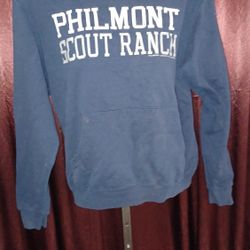Large Pullover Hoodie Philmont Scout Ranch Dark Blue