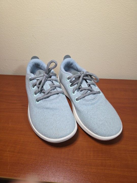 Allbirds Wool Runner Womens Size 8 Low Comfort Sneakers Light Blue NWOB
