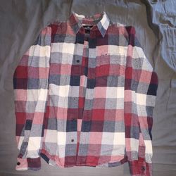Red Hollister Flannel