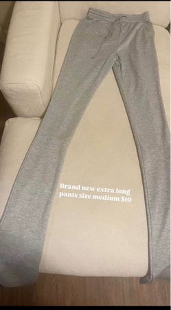 Grey Sweatpants Extra Long Size Medium