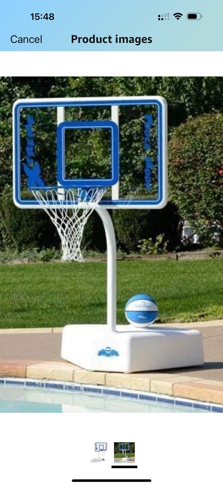 Dunn-Rite Poola Hoop Portable Pool Basketball Set