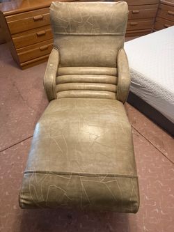 Vintage chaise lounge with massage and heat