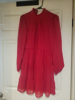 Red Holiday Dress Jr Large