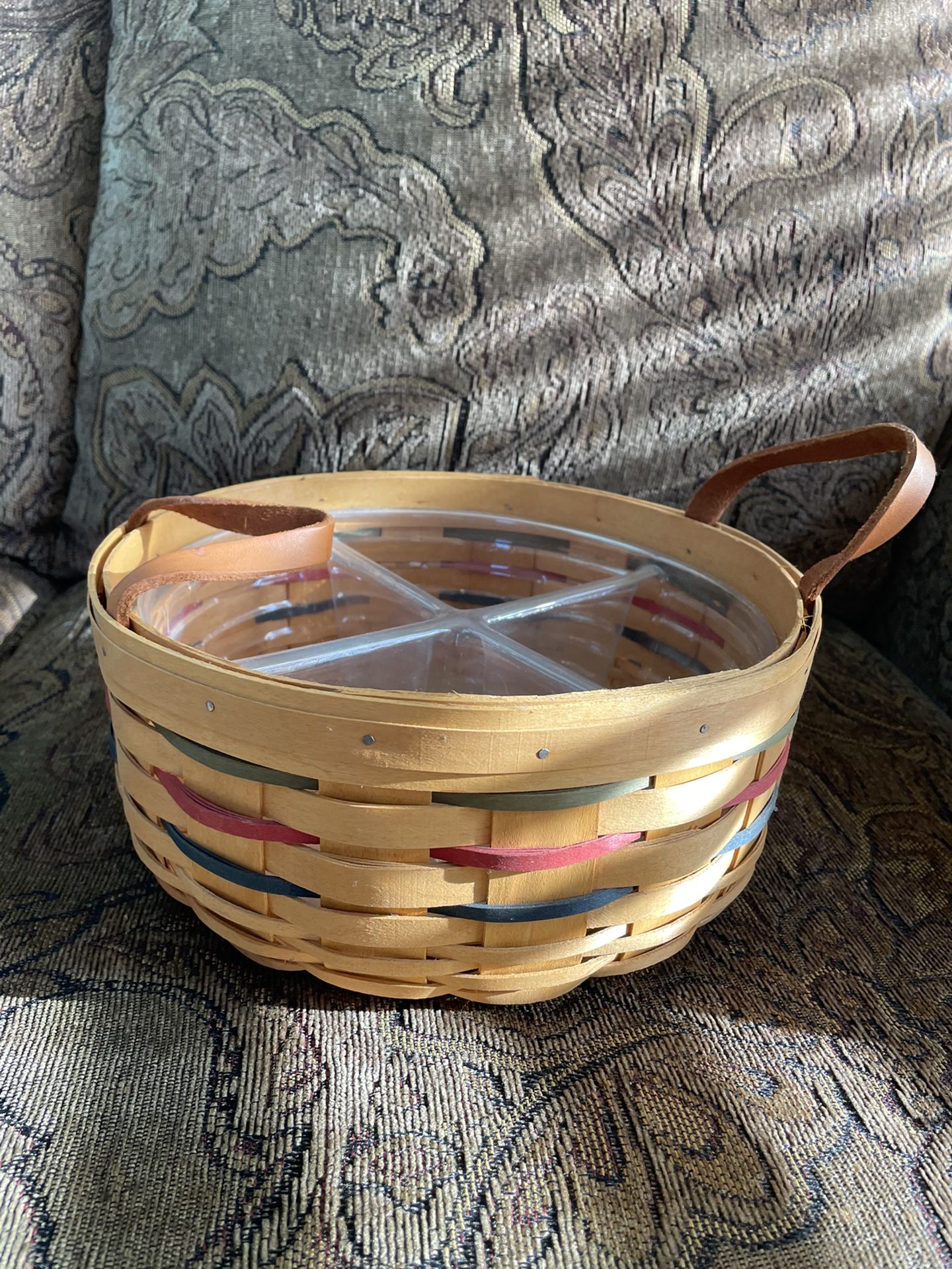 Longaberger Basket with Plastic Tray