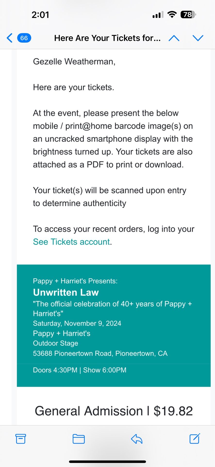 Unwritten law Tickets