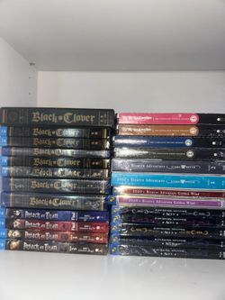 Anime Blu-ray/DVD Sets - Yu Yu Hakusho, JoJo's Bizarre Adventure, Black Clover, Attack on Titan