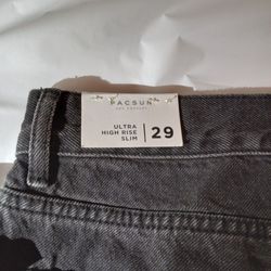 PacSun 90s Boyfriend Women Jeans Ultra High Rise Slim Ripped Distressed Size 29