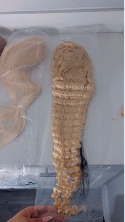 13x6 human hair deep wave wigs $165 each