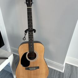 Acoustic Guitar With Stand For Sale