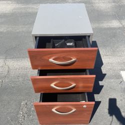 
Small 3 Drawer Mobile File Cabinet