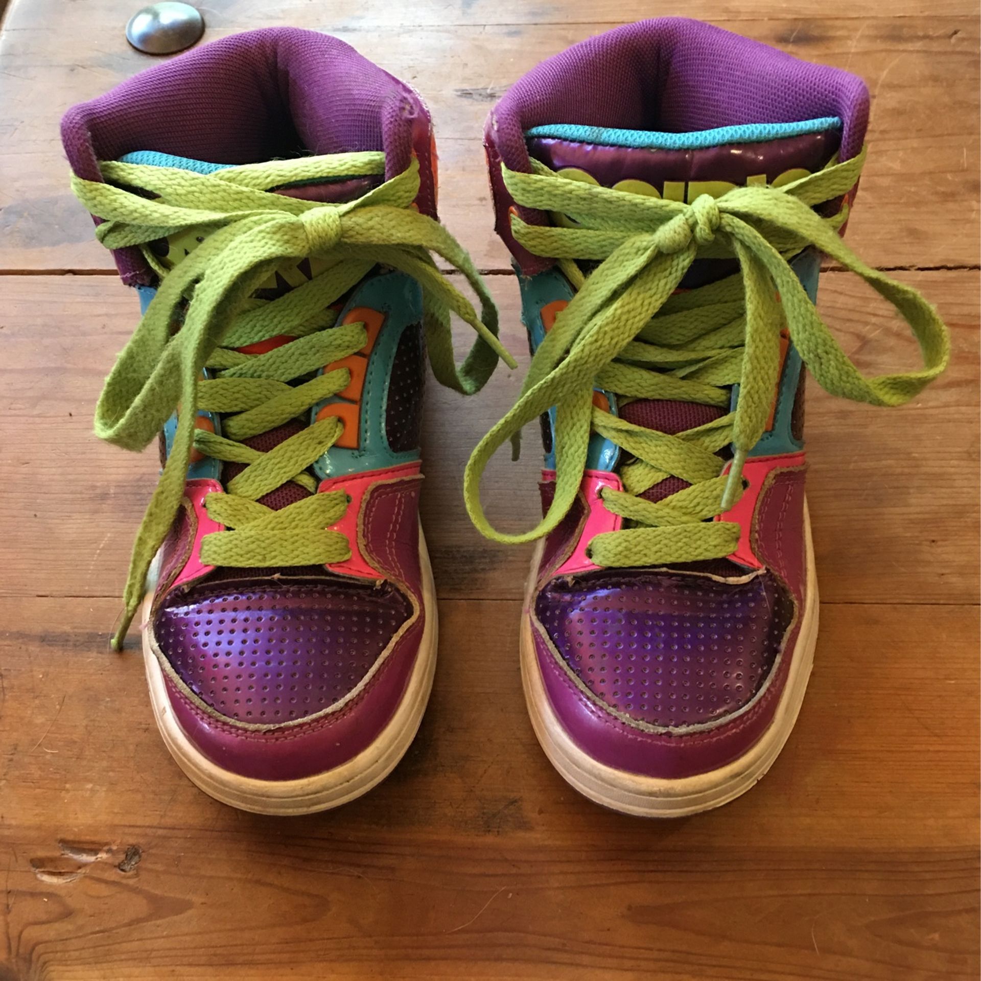 Girls Osiris Hightop Skate Sneakers Size 3 