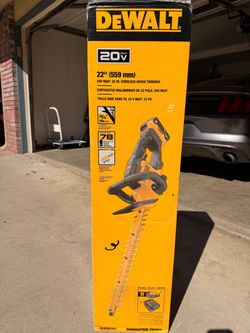Dewalt cordless hedge trimmer with battery