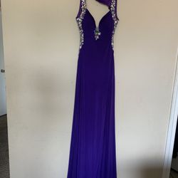 Purple prom dress