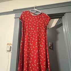 Red Flower Dress