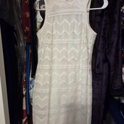 W by Worth White Sleeveless Dress