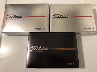Titleist Pro V1 and Titleist Pro V1x Golf Balls 3 Boxes Total NEW
