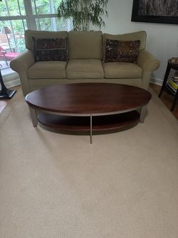 Ethan Allen Elements Oval Coffee Table – Model 278210 – $450 OBO