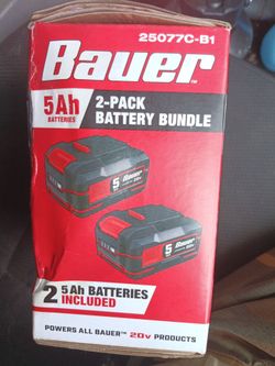 2-Bauer 5Ah  Batteries