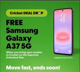 Get for free with cricket🔥 just switch over✅