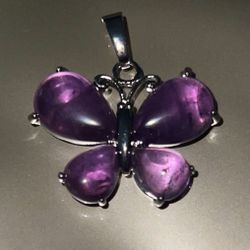 Amethyst Natural healing crystal charm